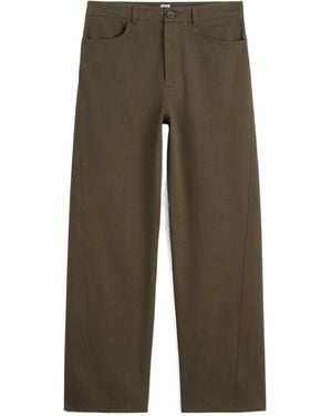 TOTEME Totme Twisted Relaxed Pants - Green