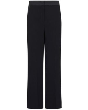 Marella Front Pleated Casual Trousers - Black