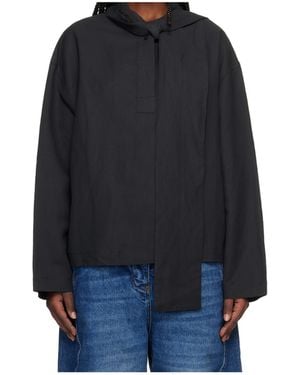 Studio Nicholson Colts Tie Neck Top - Blue
