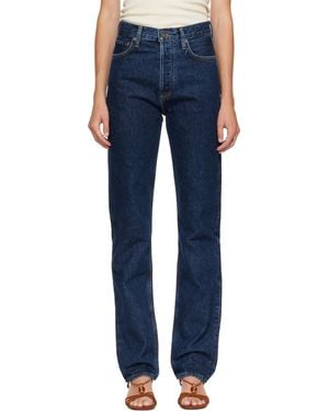 Agolde Non-Stretch Straight-Leg Jeans - Blue
