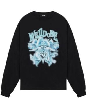 we11done Graphic-Print Sweatshirt - Black