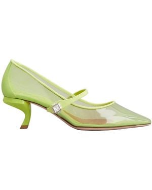 Roger Vivier Virgule Babies Court Shoes - Green