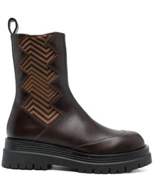Missoni Beatles Ankle Boots - Brown