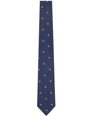 Vivienne Westwood Orb Tie - Blue