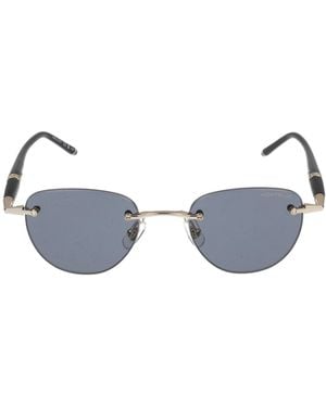 Montblanc Eyewear Rimless Oval Sunglasses - White