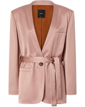 Pinko Single-Breasted Blazer - Pink