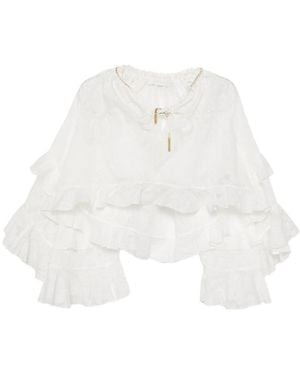 Zimmermann Daylight Ruffled Blouse - White