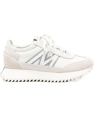 Moncler Round-Toe Low-Top Trainers - White