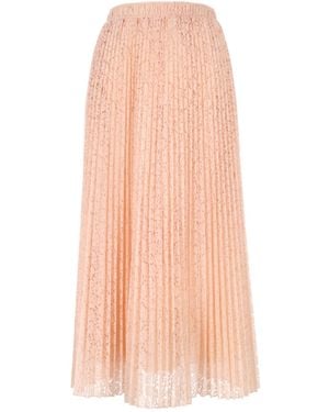 Ermanno Scervino Elastic Waist Midi Skirt - Pink
