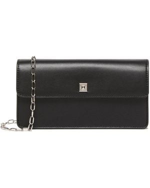 Max Mara Leather Phone Pouch - Black