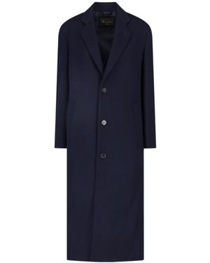 Loro Piana Long-Sleeved Coat - Blue