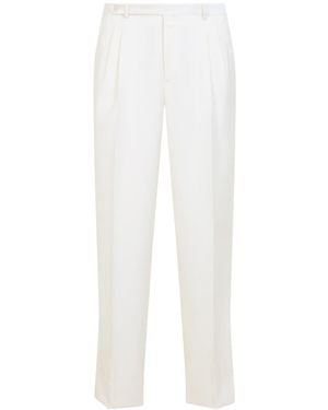 Brioni Pleated Trousers - White