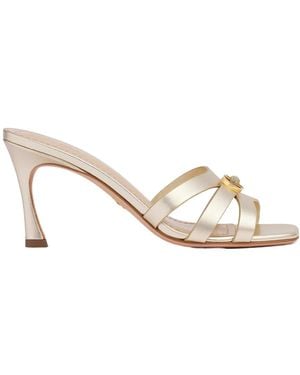 Dior Or 30M Heeled Slide - Natural