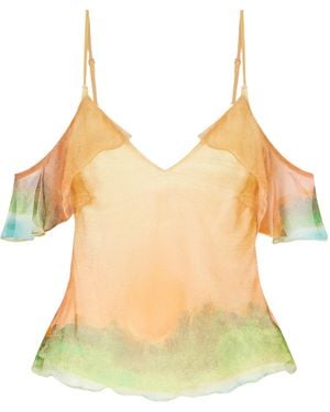 Donde Esteban V-Neck Halter Top - Yellow