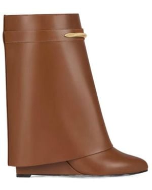 Givenchy Shark Ankle Boots - Brown