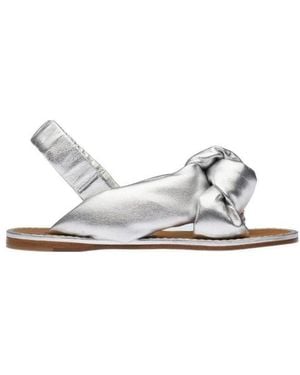 Miu Miu Bow-Tie Sandals - White