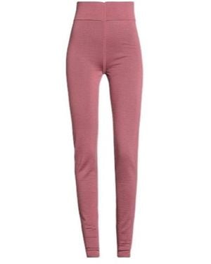 Rick Owens Solid Color Leggings - Red