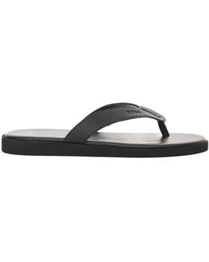 BOSS Logo-Embossed Thong Sandals - Multicolour