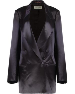 Dries Van Noten Double-Breasted Blazer - Black