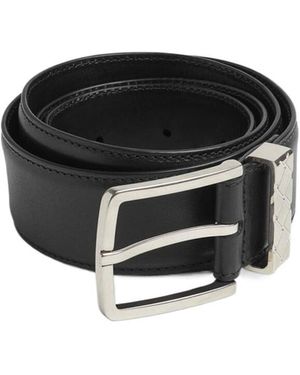 Bottega Veneta Intreccio Buckled Belt - Black