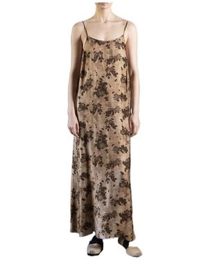 Uma Wang Thinstrap Maxi Dress - Natural
