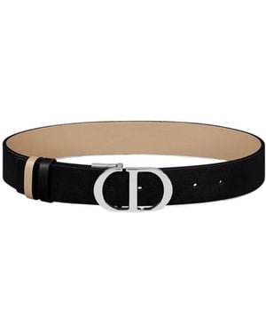 Dior Christian Montaigne Reversible Belt - White