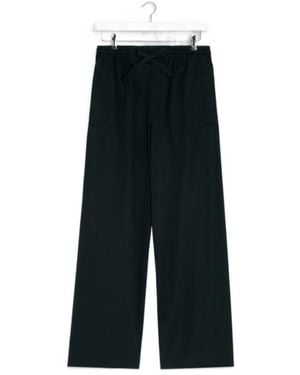 Lemaire Straight-Leg Drawstring Trousers - Black