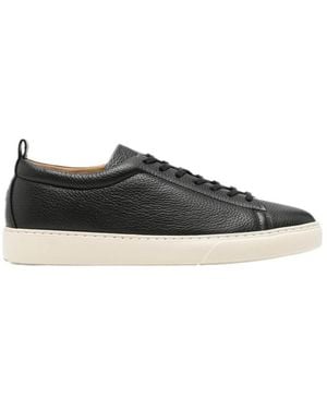 Henderson Lace-Up Low-Top Trainers - Black