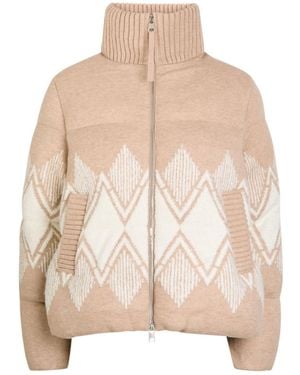 Varley Isle Padded Knit Jacket - Natural