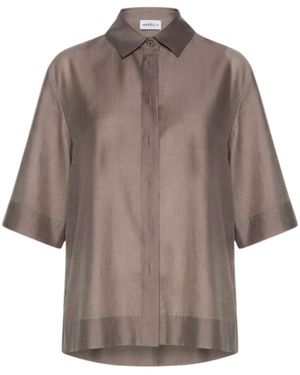 Marella Collared Shirt - Brown