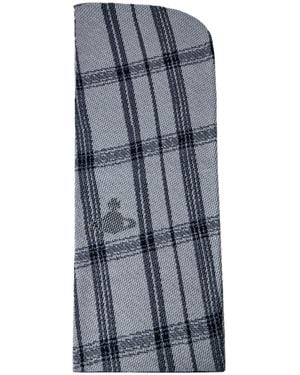 Vivienne Westwood Tartan Mesh Scarf - Blue