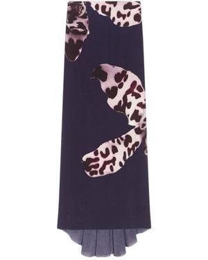 Dries Van Noten Draped Skirt - Blue