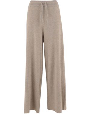Jil Sander Drawstring Wide-Leg Trousers - Natural