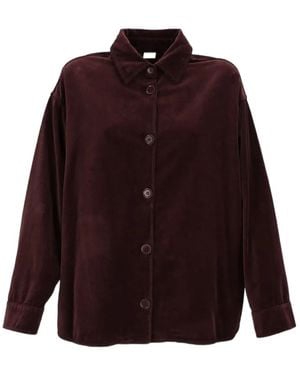 Aspesi Snap-Button Long-Sleeve Casual Jacket - Purple