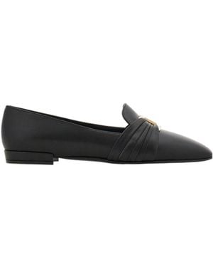 Ferragamo Gancini Ornament Loafer - Black