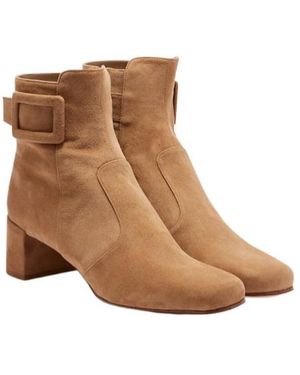 Roger Vivier Leather Ankle Boots - Brown