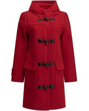 Saint James Hooded Coat - Red