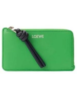 Loewe Knot Coin Cardholder - Green