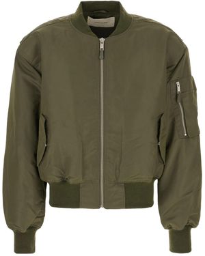 Entire studios Puffed Sleeve Bomber Jacket - Green