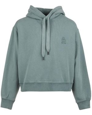 Isabel Marant Salmy Sage Hoodie - Blue