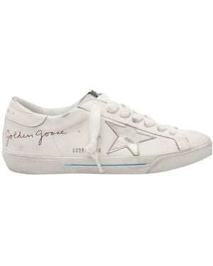 Golden Goose Super Star Low-Top Trainers - White