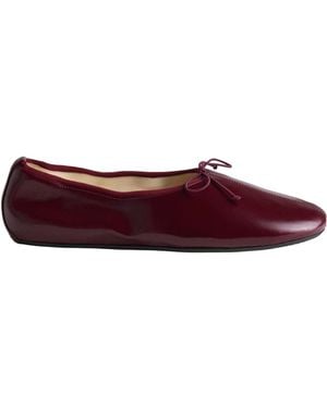 Phoebe Philo Round-Toe Flat Shoes - Purple