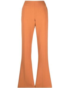 forte_forte Pressed-Crease Tailored Trousers - Orange