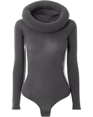 Alaïa Long-Sleeved Bodysuit - Grey