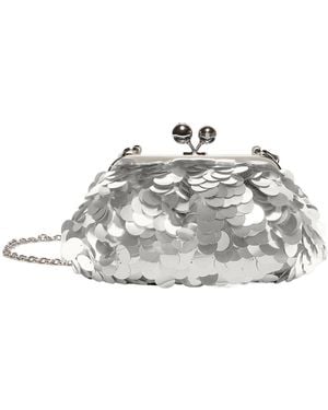 Weekend by Maxmara Pasticcino Trumpet Clutch - White