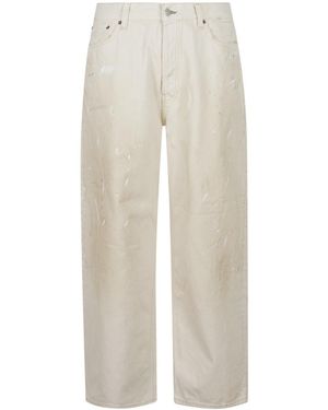 Acne Studios Loose Fit Jeans - White