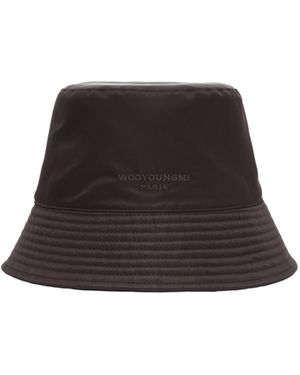 WOOYOUNGMI Logo Embroidered Bucket Hat - White