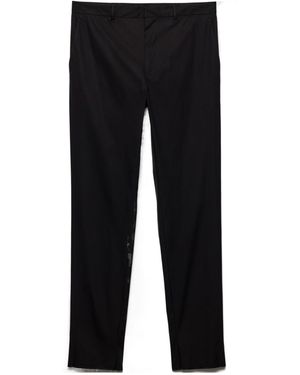 Prada Stretch Poplin Trousers - Blue