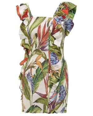 FARM Rio Florart Ruffled Mini Dress - Multicolour