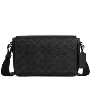 COACH Jack Small Flap Crossbody Bag - Black